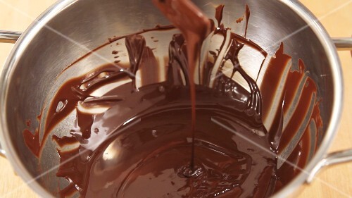 Melted chocolate