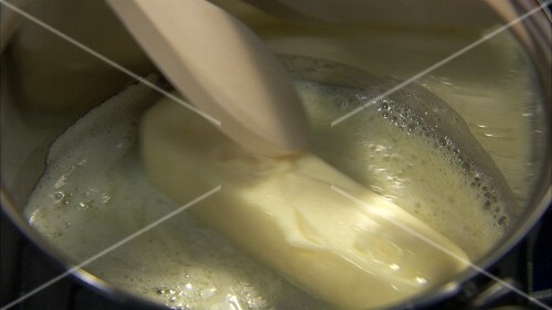 Melting butter in a pan