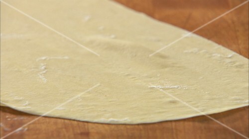 Rolled-out pasta dough