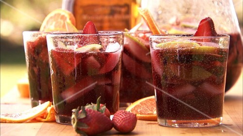 Sangria in glasses