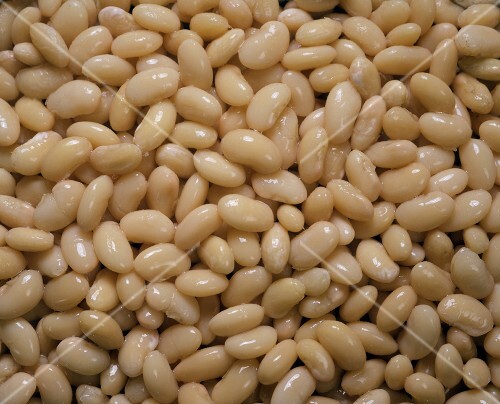 Tinned cannellini beans (filling the picture)