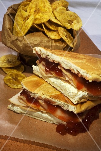 Elena Ruiz; Cuban Turkey Tea Sandwich; Turkey, Strawberry Jam and Cream Cheese