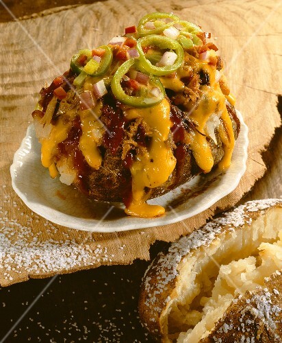 Baked Potato with Lots of Toppings