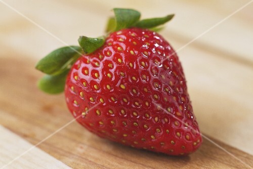 A fresh strawberry