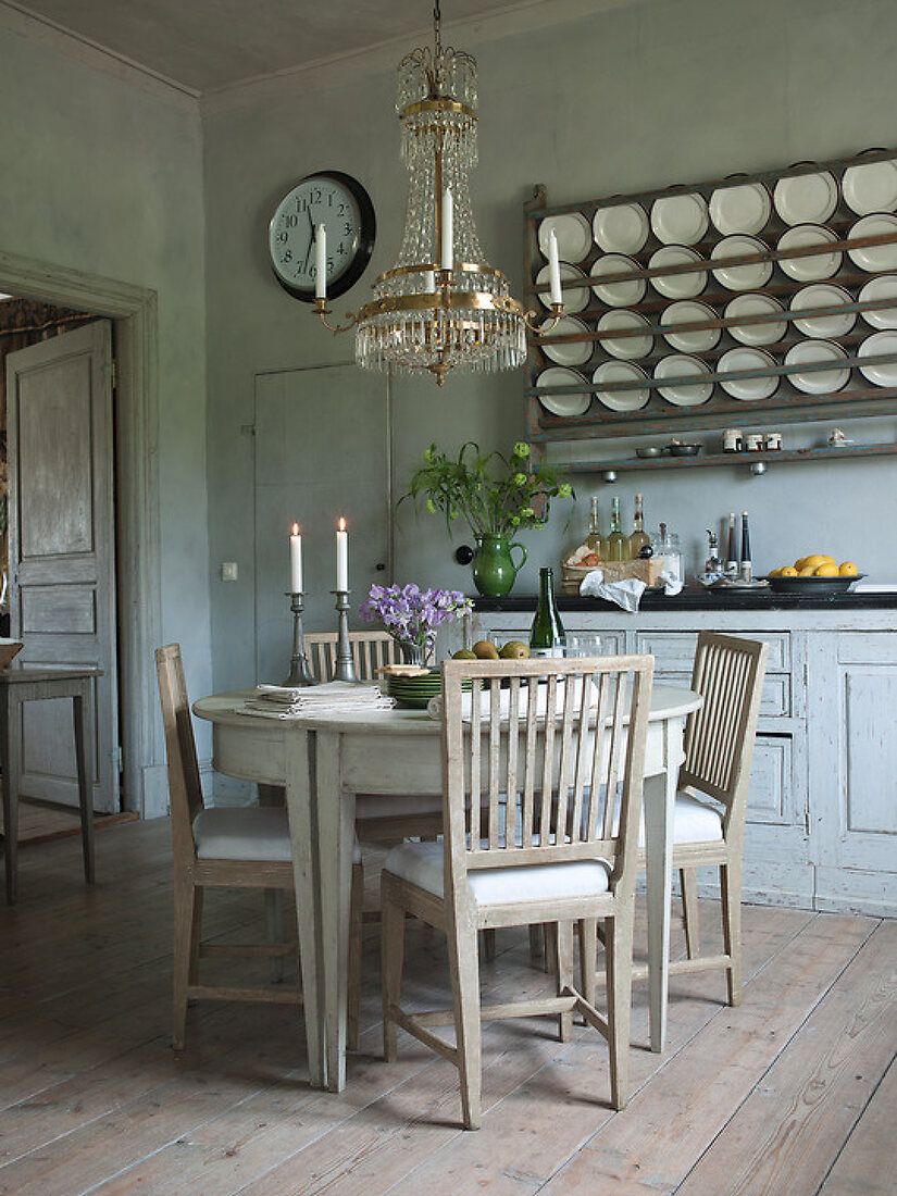 Kitchen in Gustavian Atmosphere License Features 12811001 House of