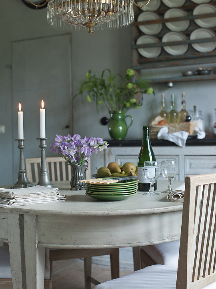 Kitchen in Gustavian Atmosphere License Features 12811001 House of