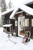 Simple Life in the Winter Cottage