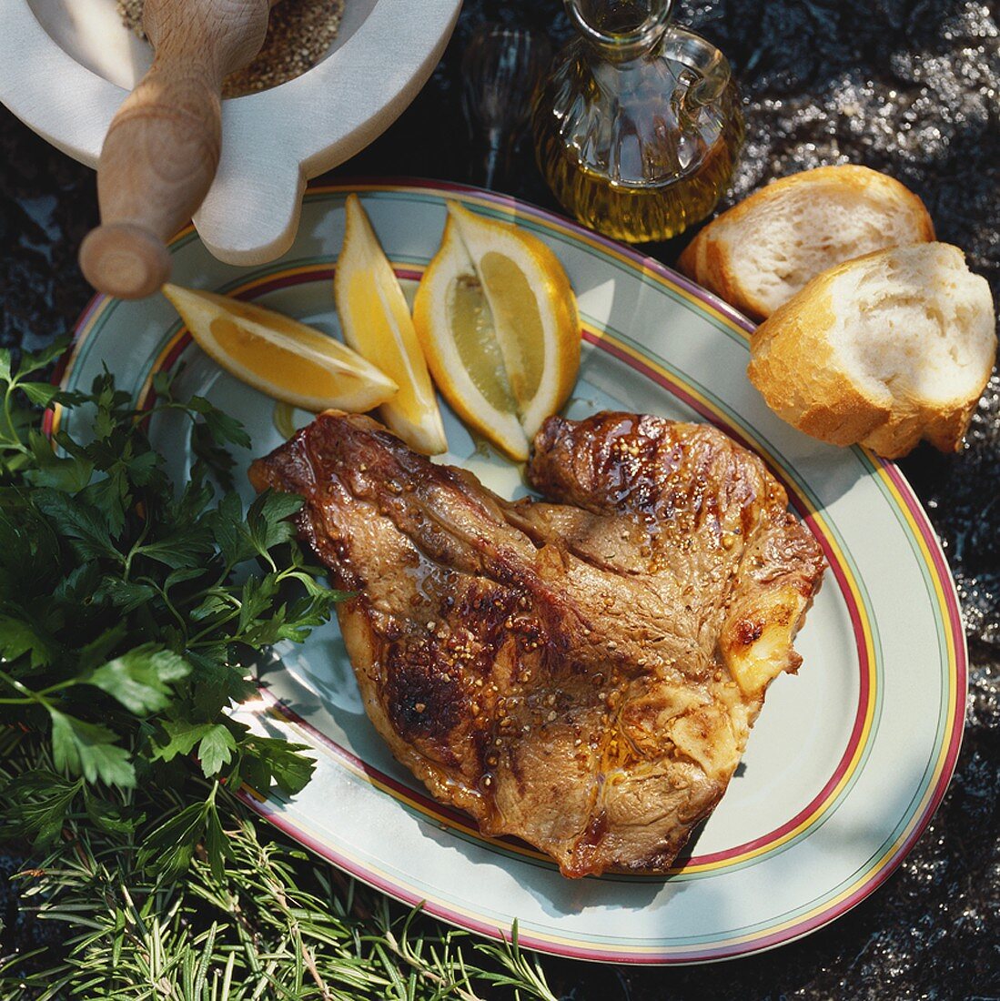 Bistecca fiorentina (Grilled T-bone steak, Italy)