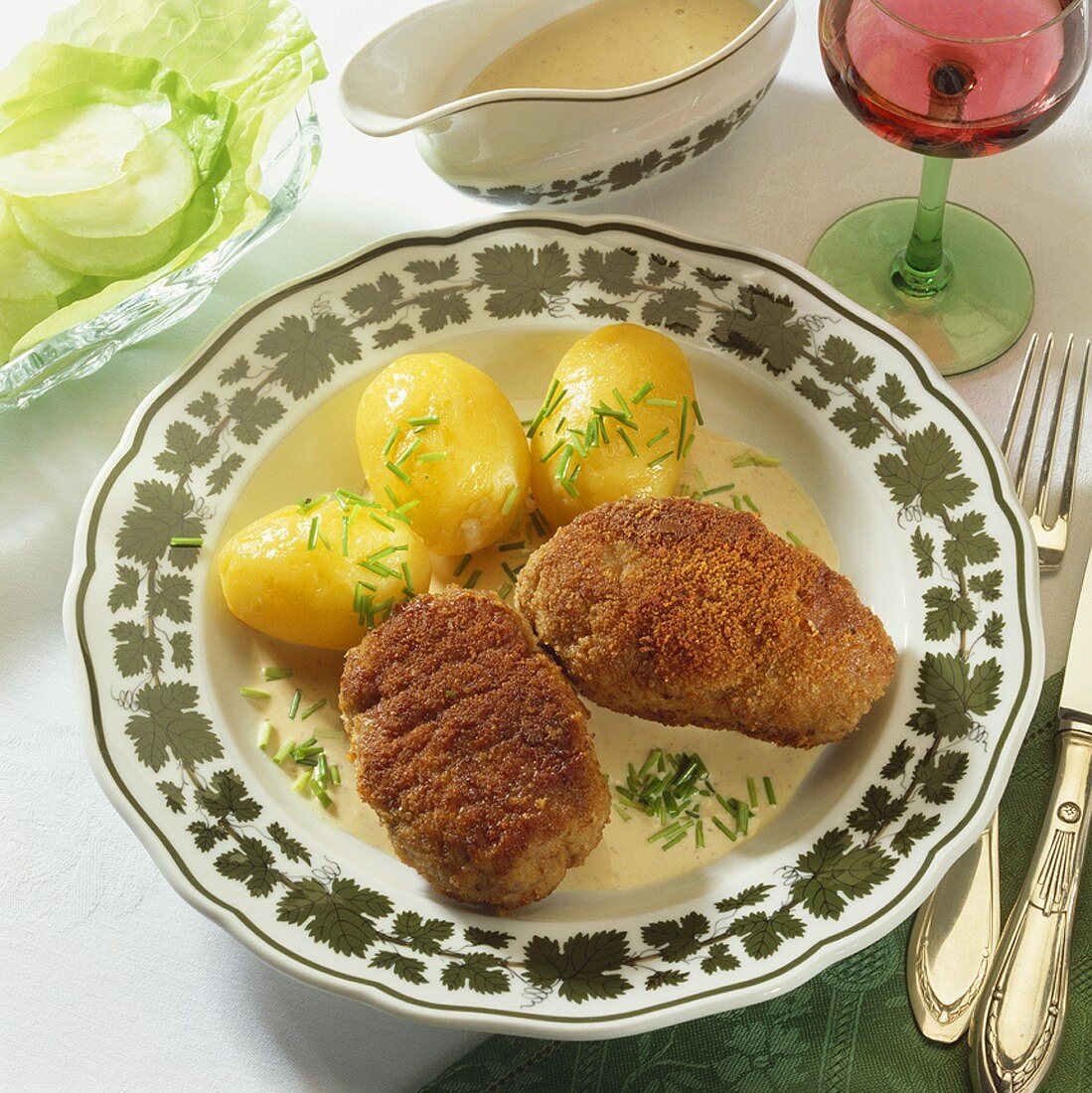 Zwickauer Klopse (Meat patties with cream sauce, Germany)