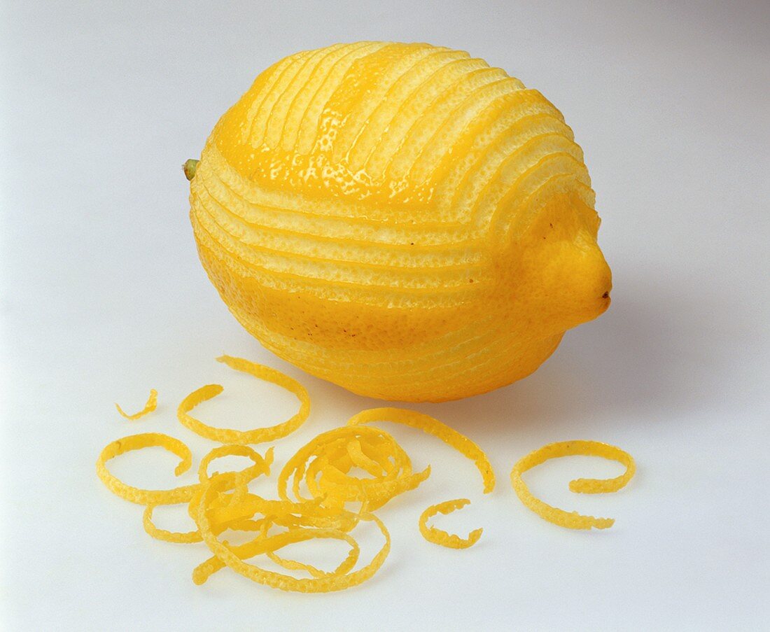 A lemon with zest