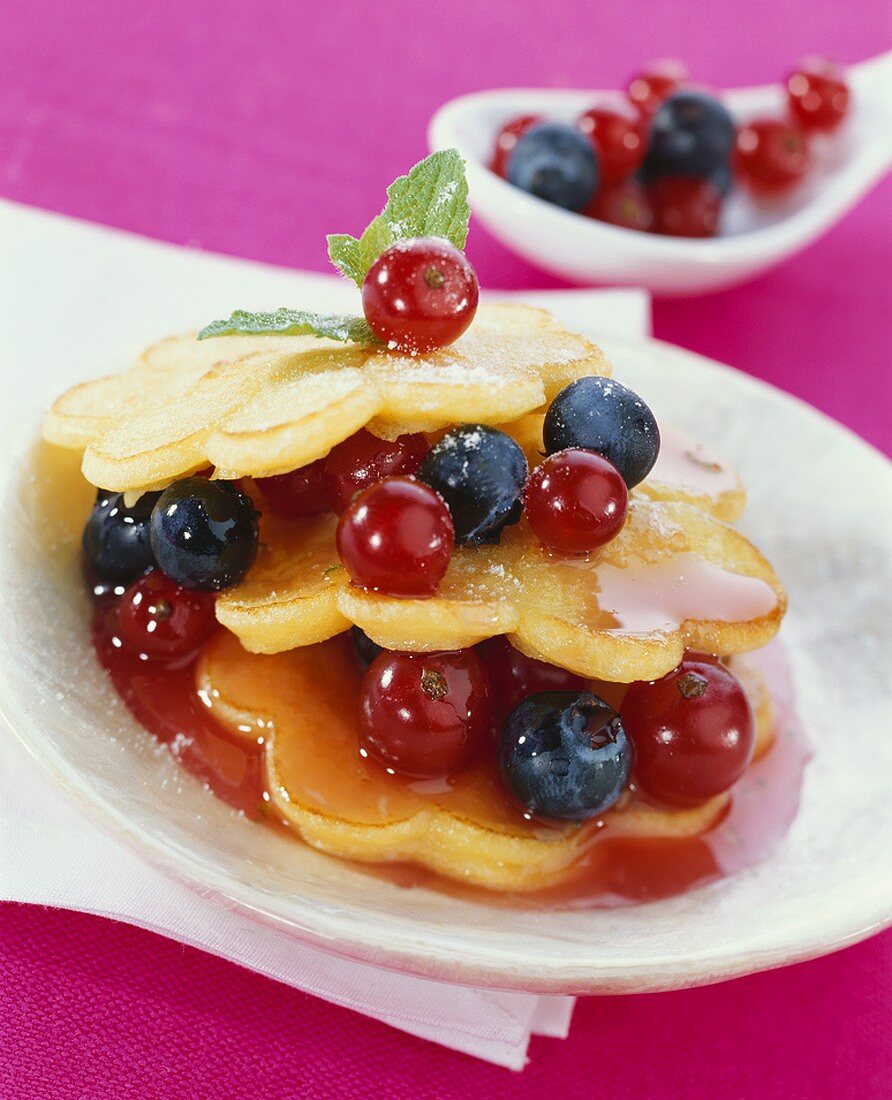 Pancakes mit Beeren