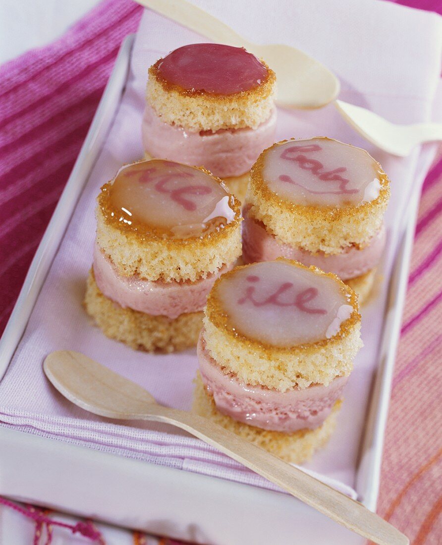 Strawberry ice cream sandwiches