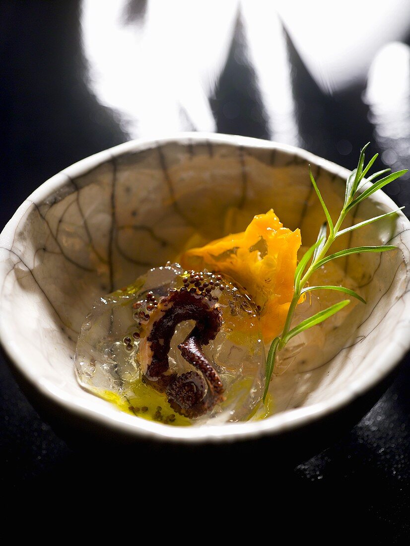 An octopus tentacle in aspic – License Images – 336754 ❘ StockFood