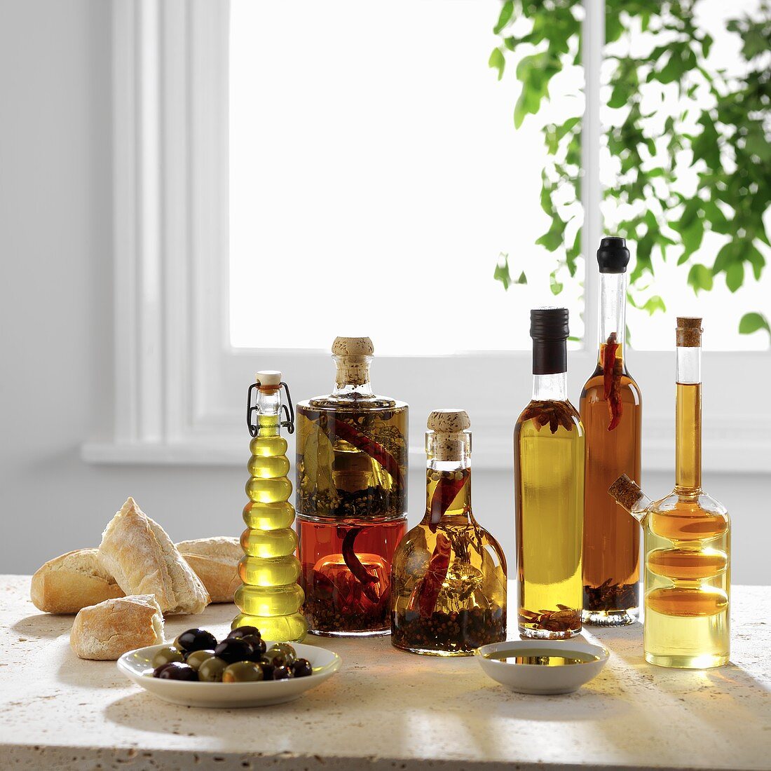 Verschiedene Sorten Olivenöl
