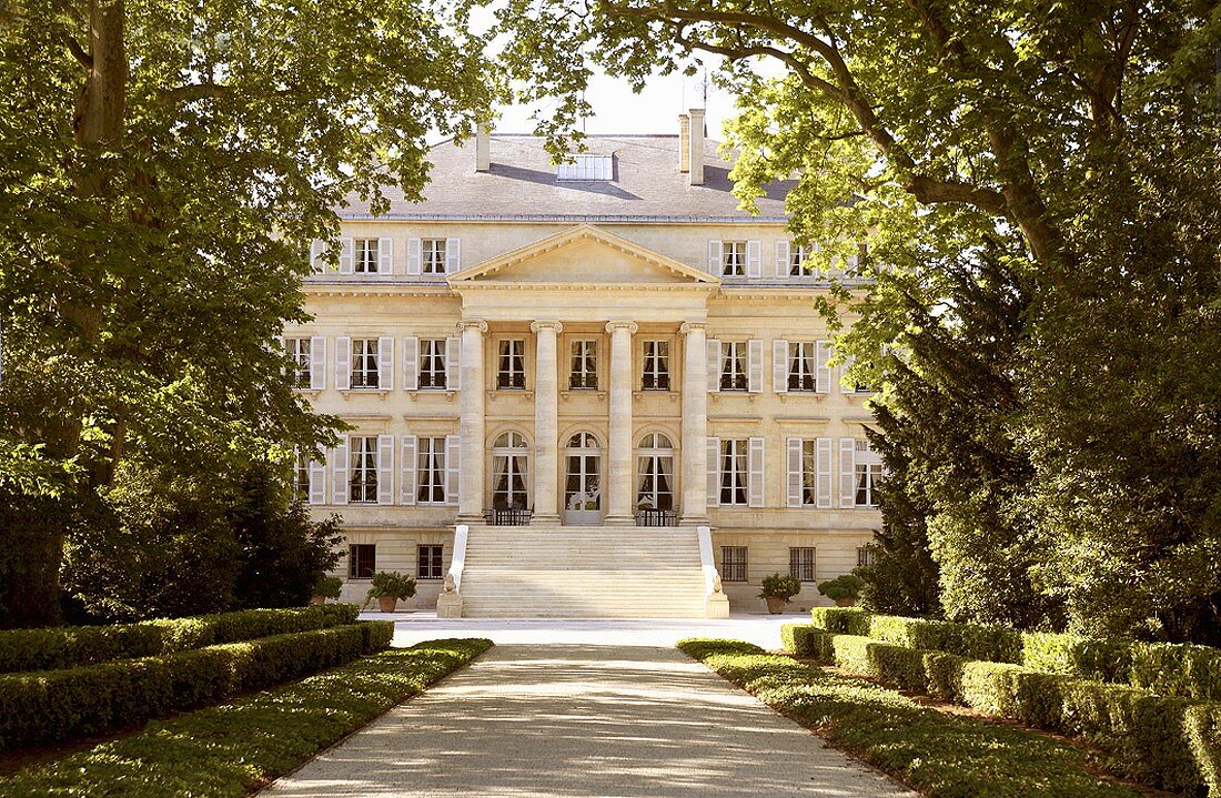 Das Château Margaux, Medoc, Bordeaux, Frankreich