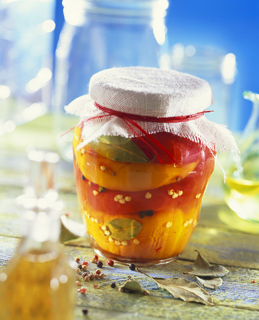 Peppers preserved in oil (Bulgaria)