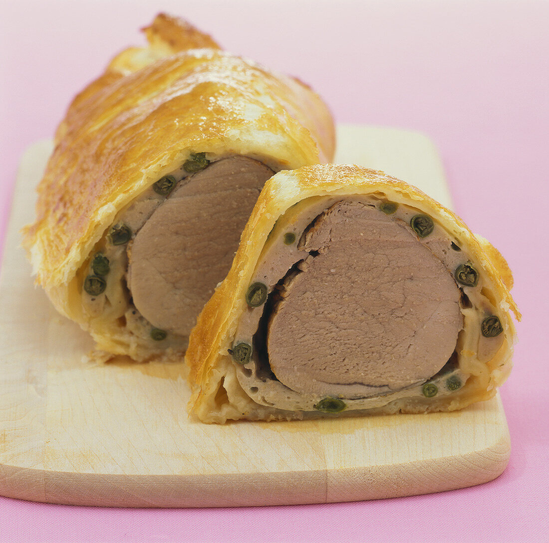 Pork fillet in puff pastry