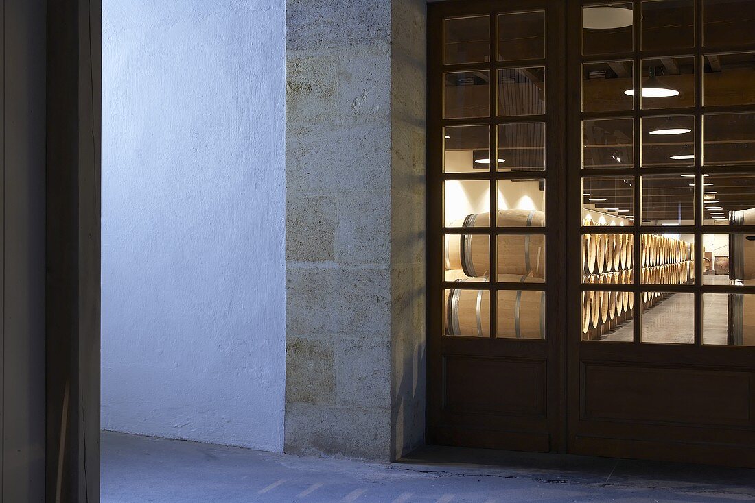 The wine cellar of Château Lynch-Bages, Bordeaux, France