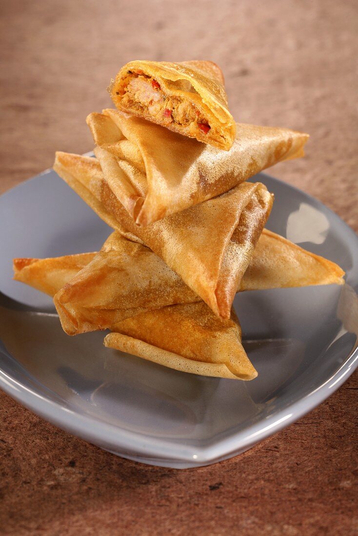 Samosas (Spicy filled pastries, India)