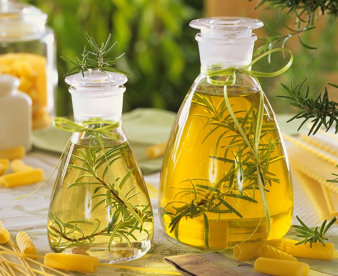 Rosemary oil and rosemary vinegar