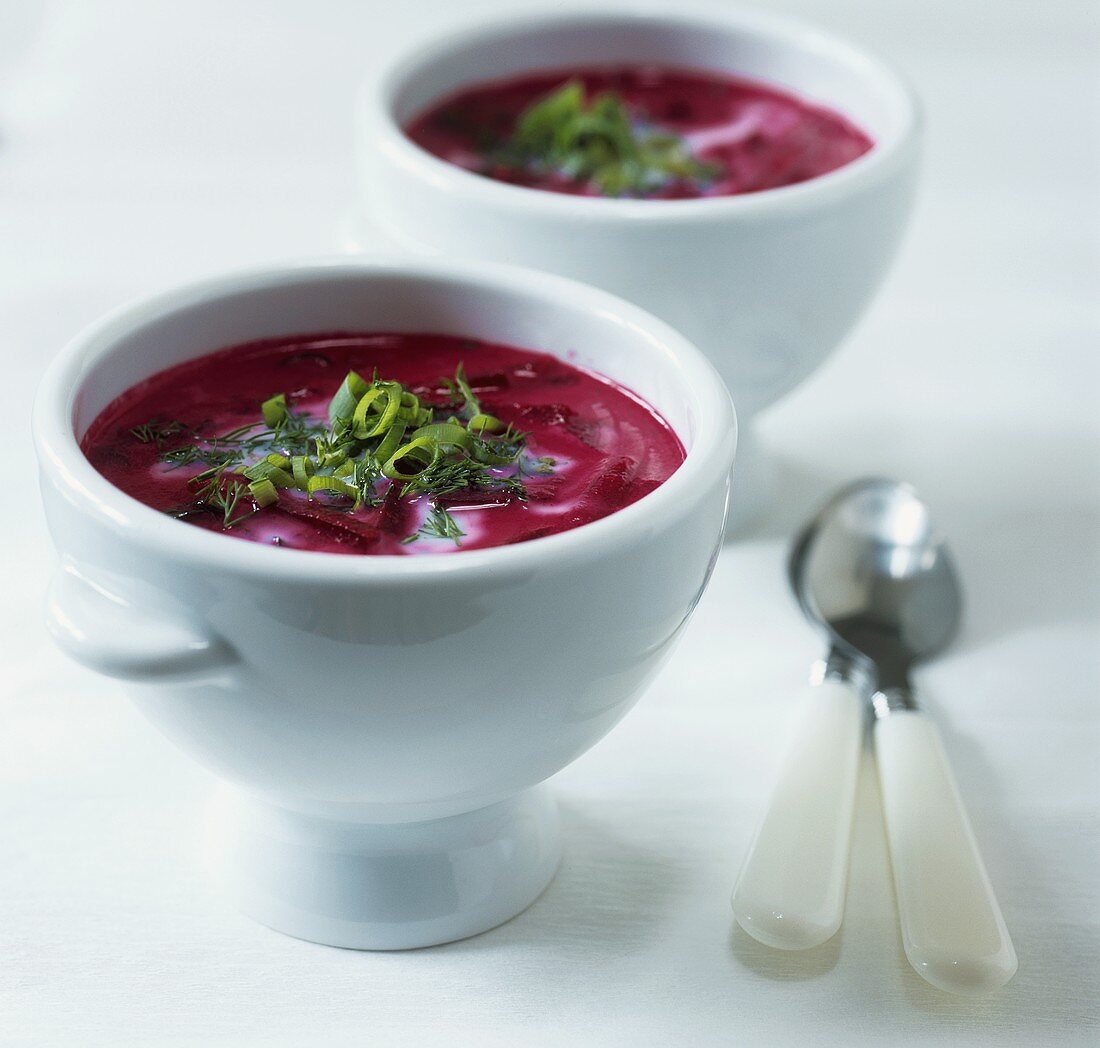 Borschtsch (Rote-Bete-Suppe, Russland)