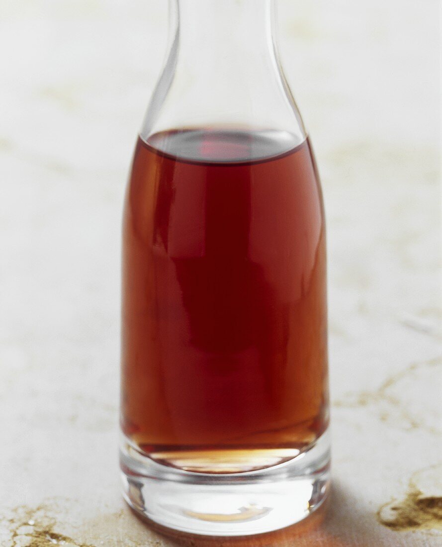 Bottle of red wine vinegar