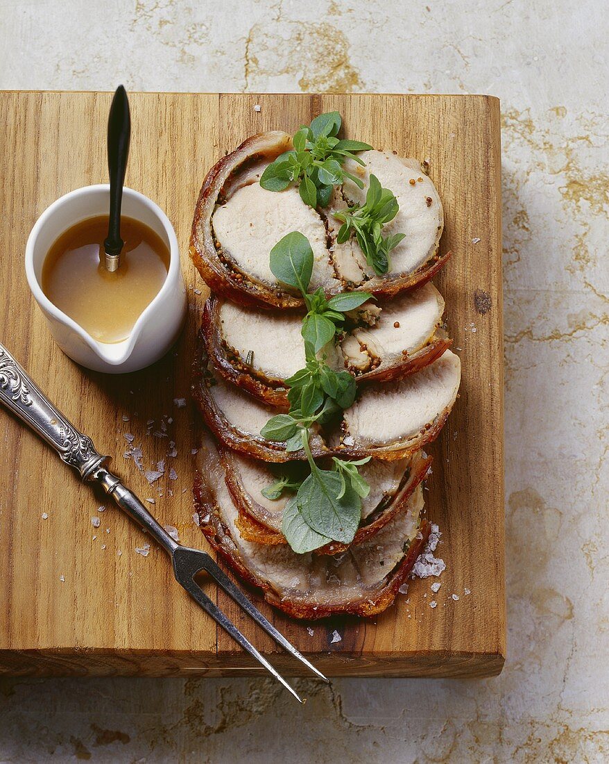 Porchetta (Spanferkelrücken, Italien)