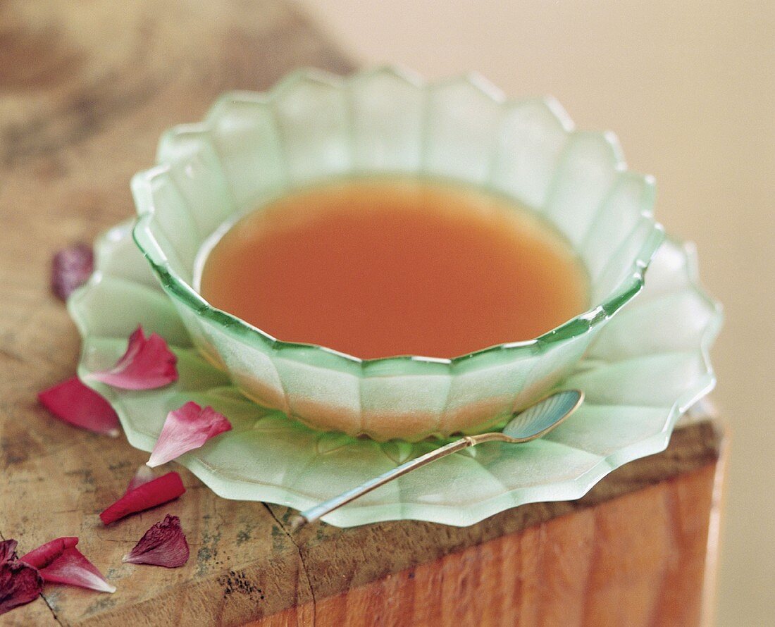 Tea in a tea bowl