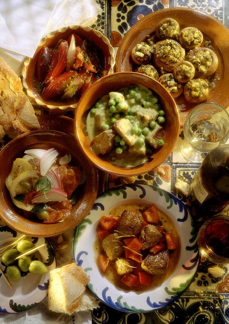 Mixed appetisers from Spain
