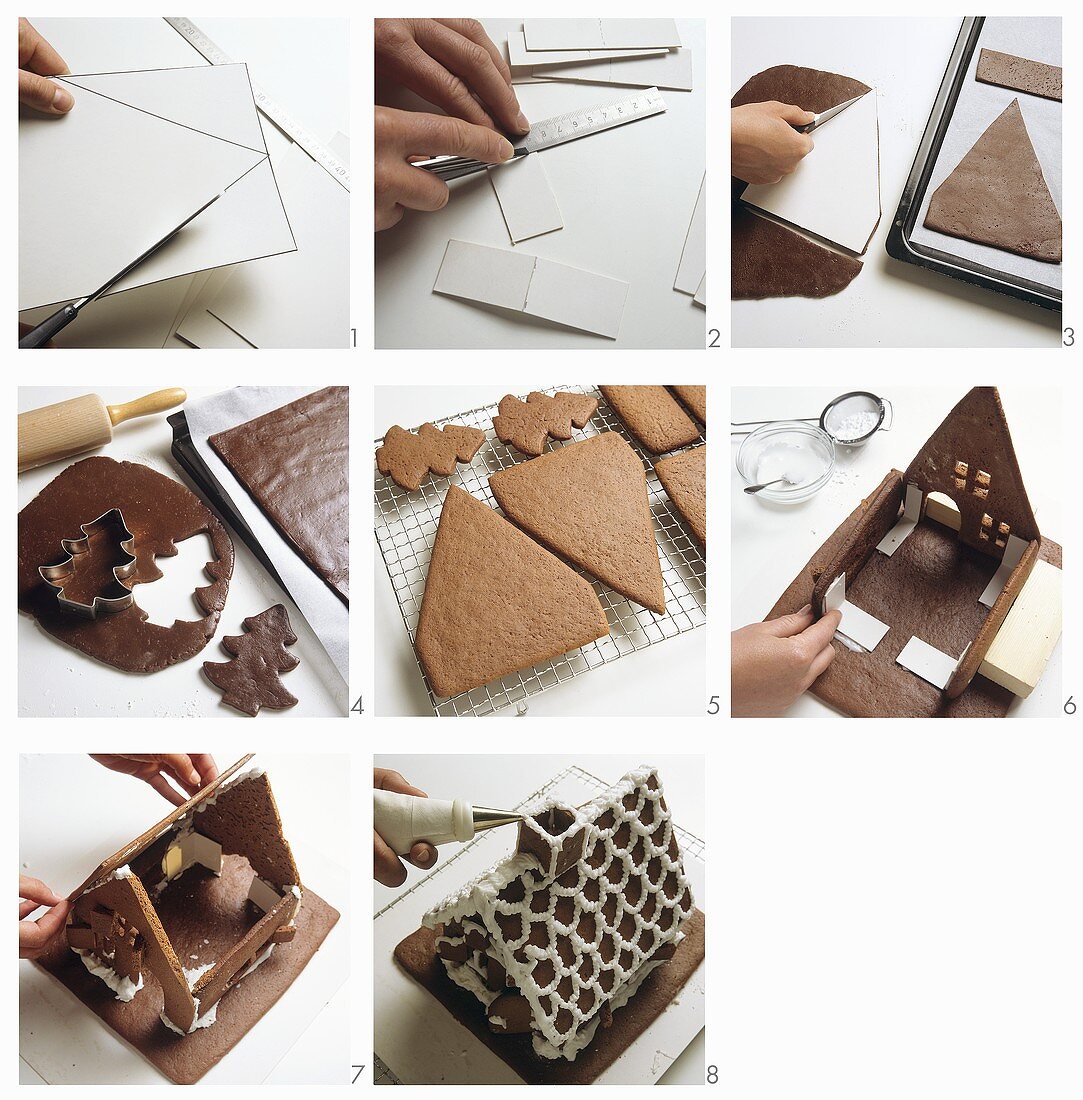 Baking gingerbread house