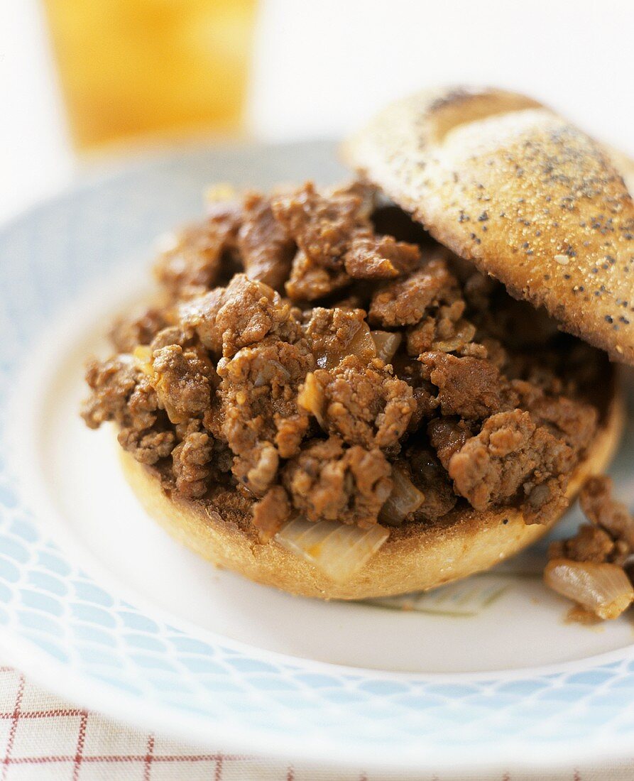 Sloppy Joe (Burger mit Hackfleischsauce, USA)