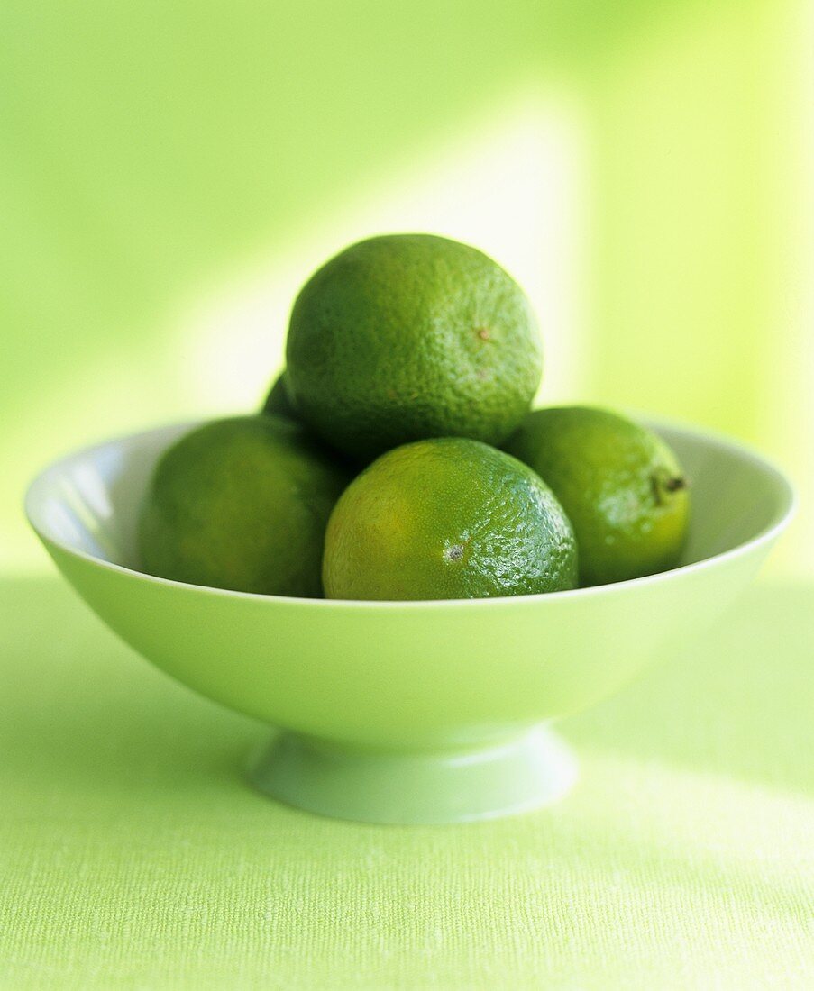 Limes in a bowl