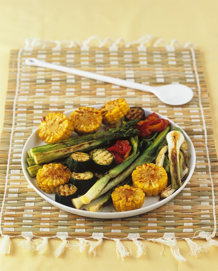 Grilled mixed vegetables