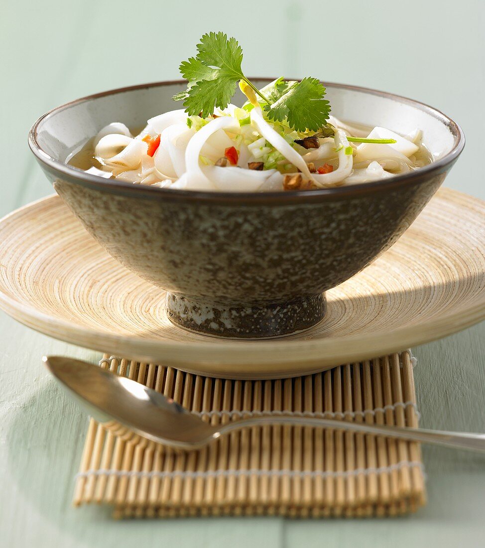 Thai-style rice noodle soup