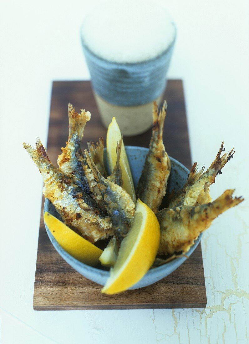Deep-fried sardines (tapas)
