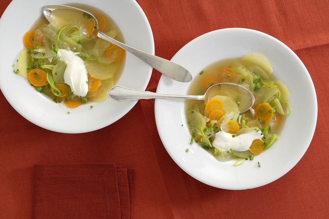 Quick potato and vegetable soup