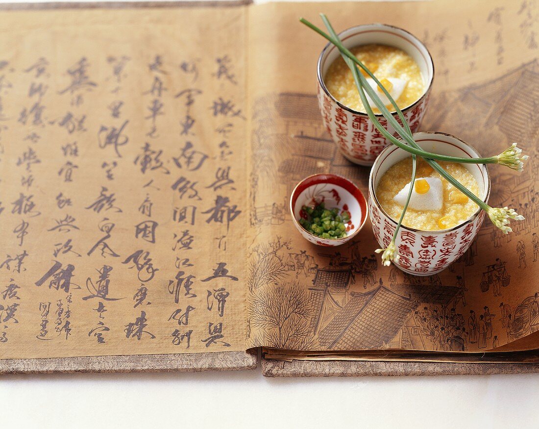 Buddhist sweetcorn soup