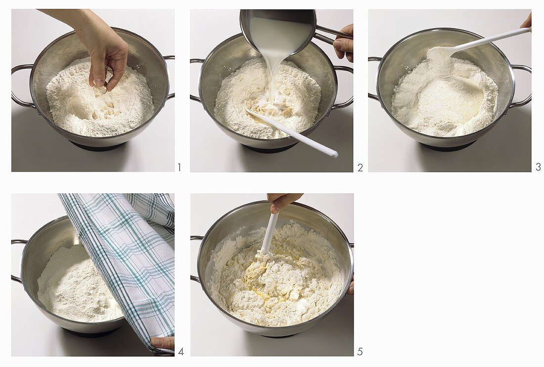 Making gugelhupf: making yeast dough