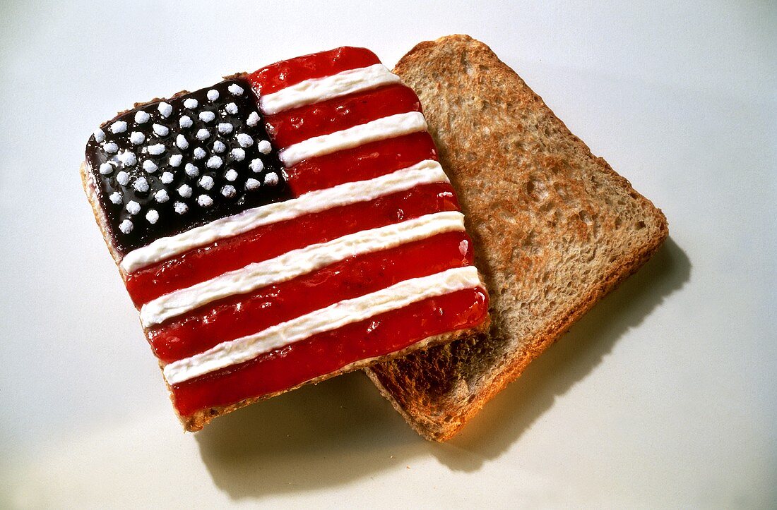 Fancy Toast with Stars and Stripes