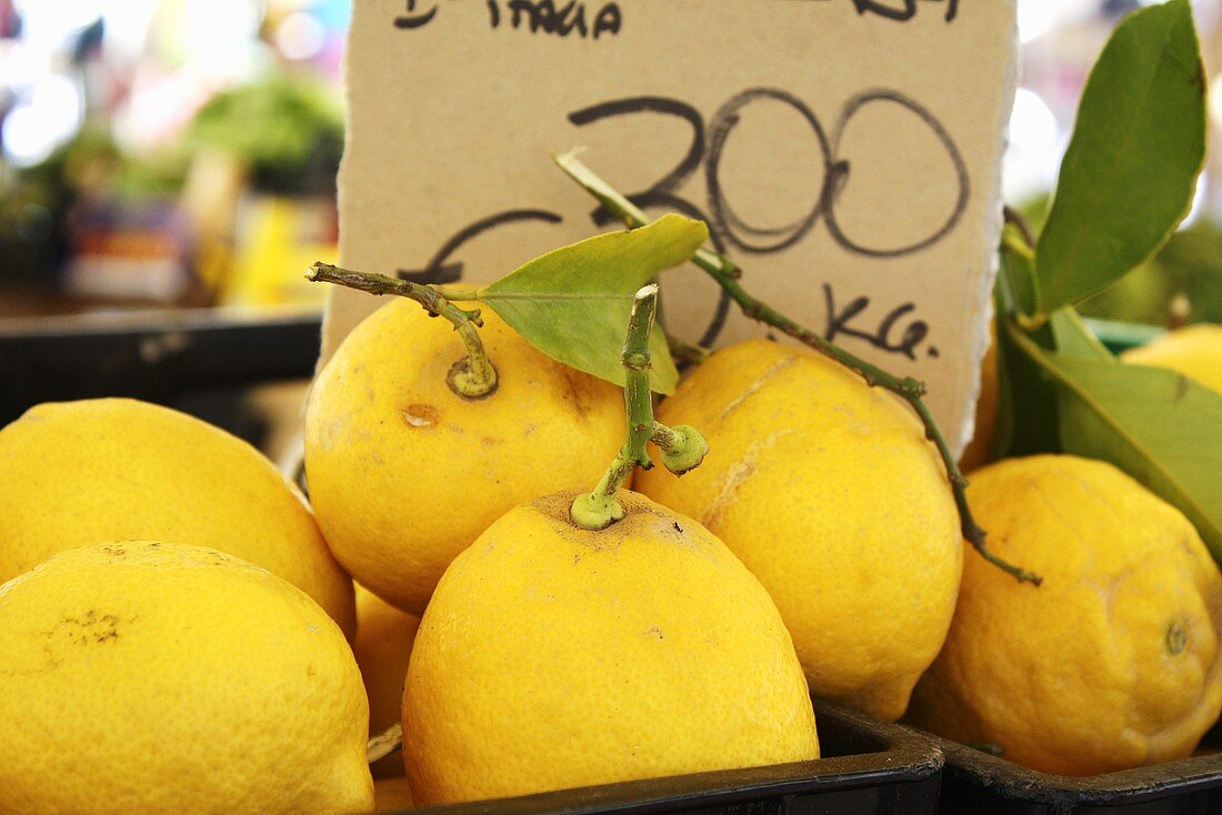Zitronen auf dem Markt