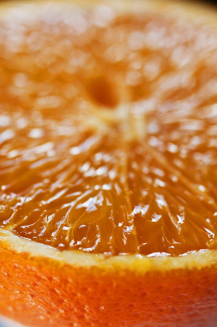 Orangenhälfte (Nahaufnahme)