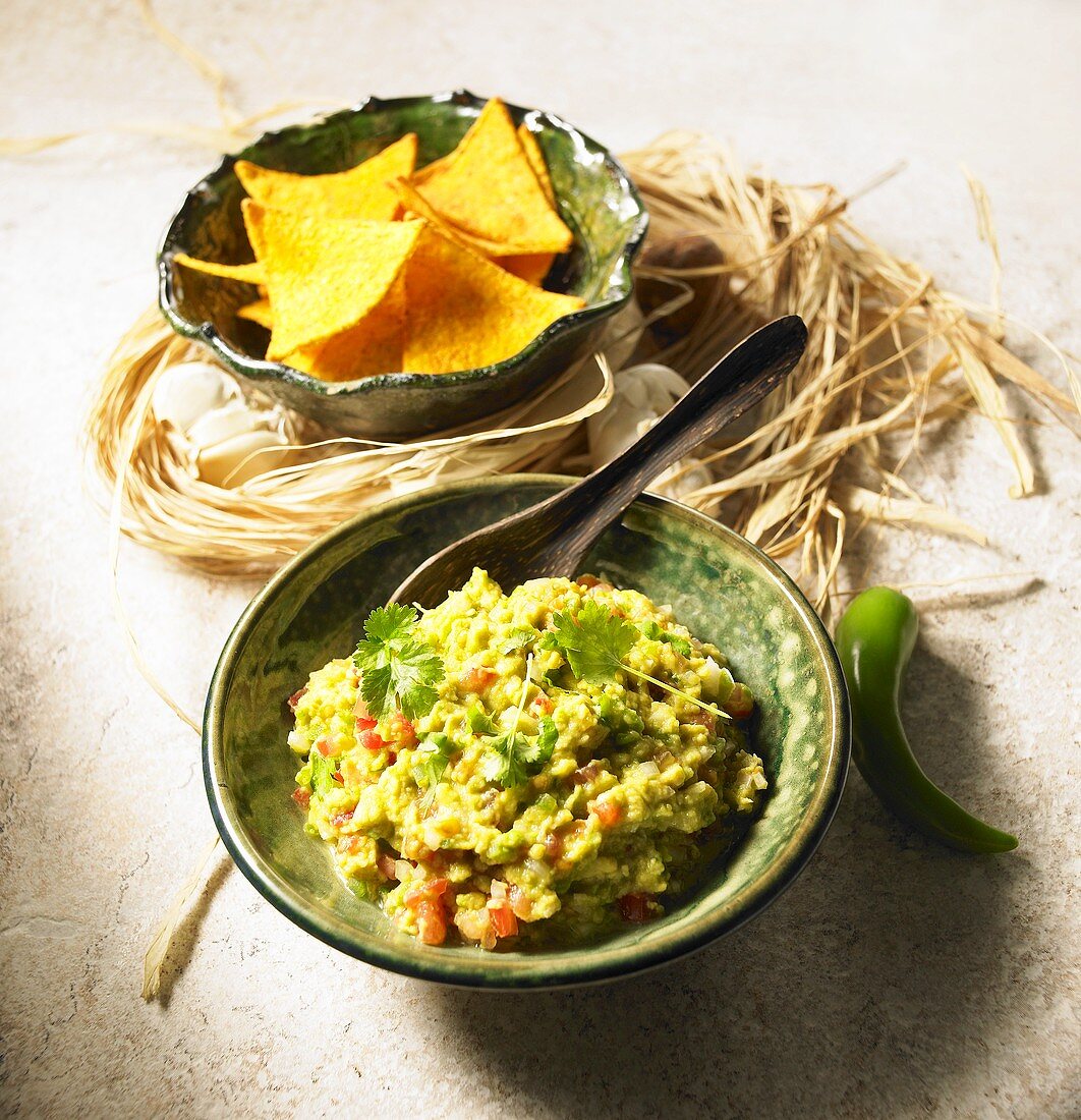 Guacamole mit Tortillachips