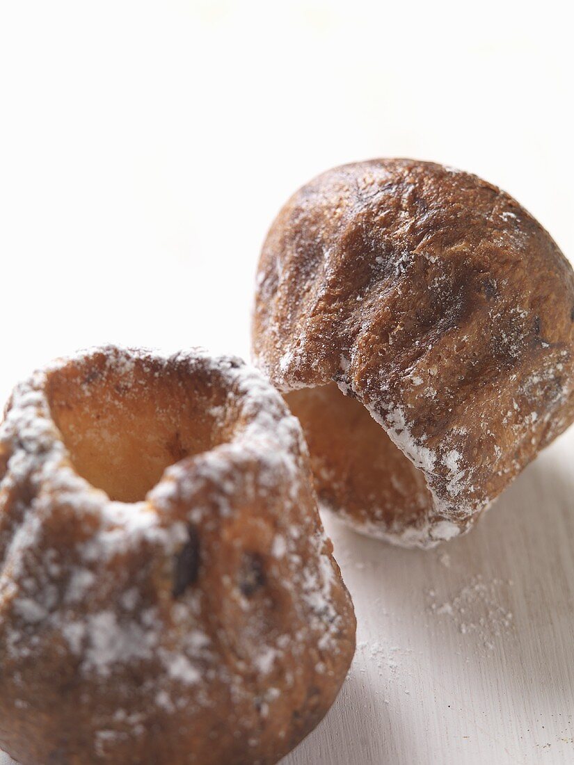 Two mini Bundt cakes