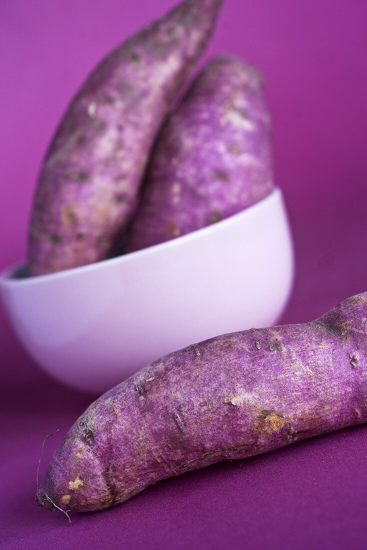 A bowl of sweet potatoes