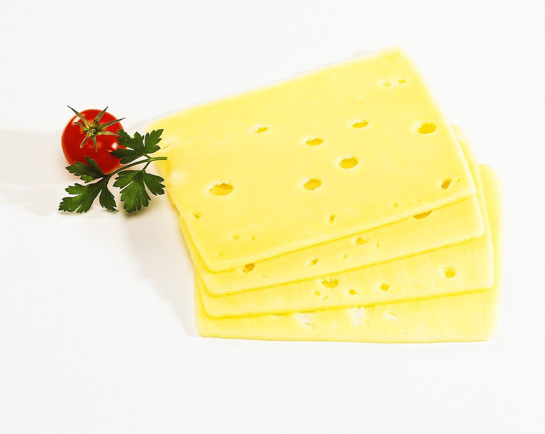 Slices of cheese