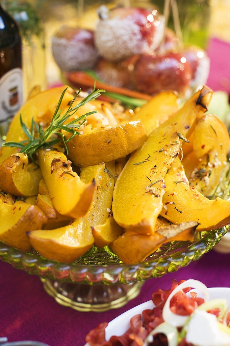 Roasted pumpkin with rosemary