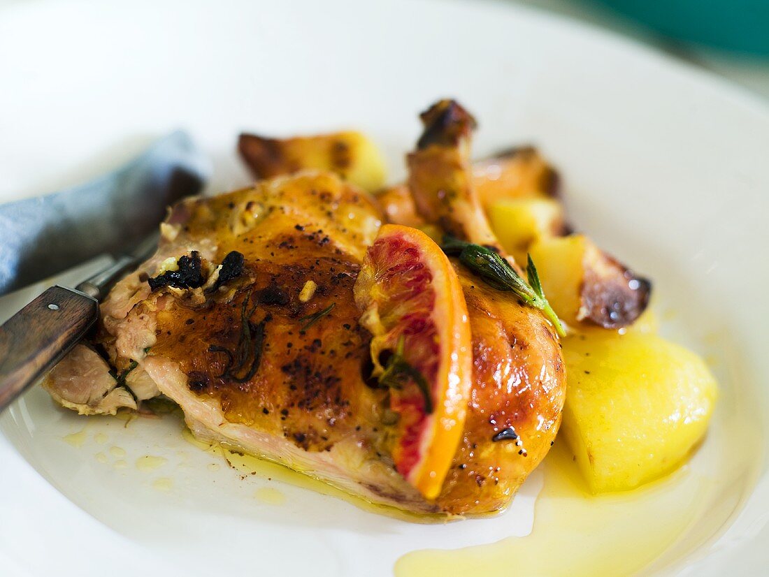 Pollo alla diavola (spicy chicken with rosemary, Italy)