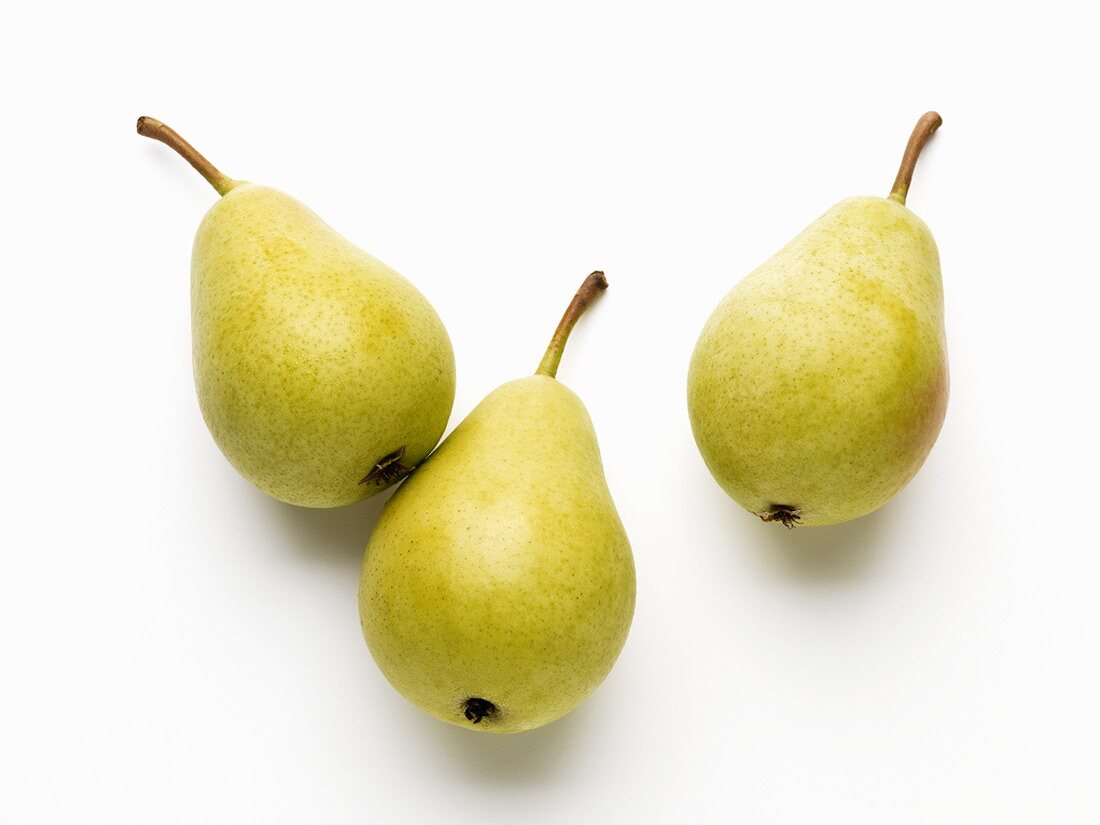 Three Coscia pears