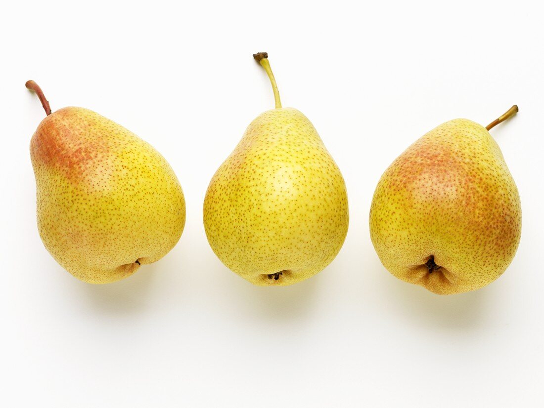 Three Forelle pears