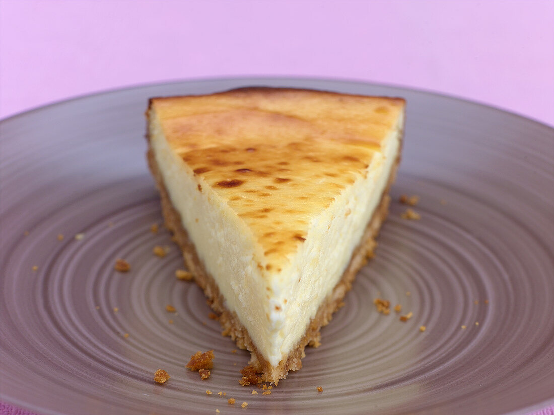 A piece of American cheesecake